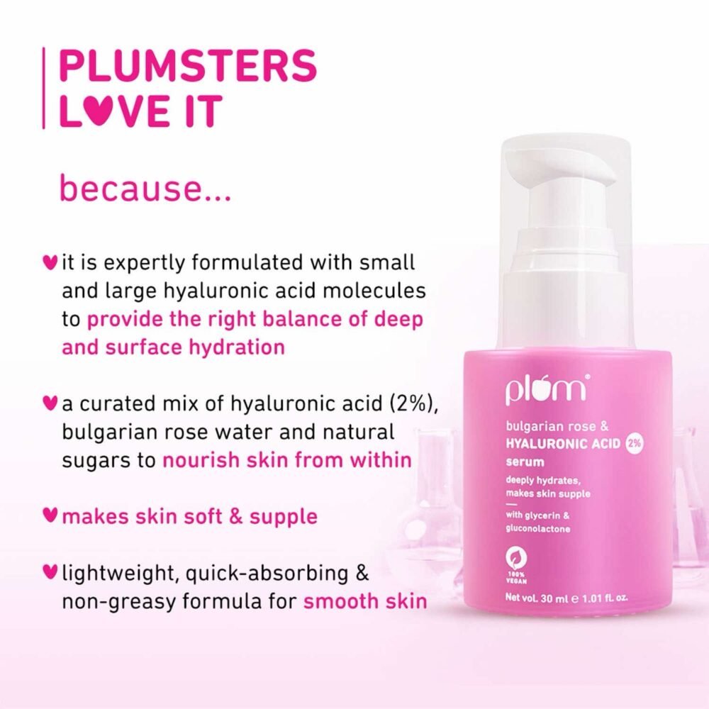 Plum Bulgarian Rose & Hyaluronic Acid 2% Serum - 30ml