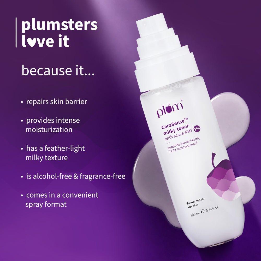 Plum CeraSense Milky Toner with Acai & NMF - 100ml