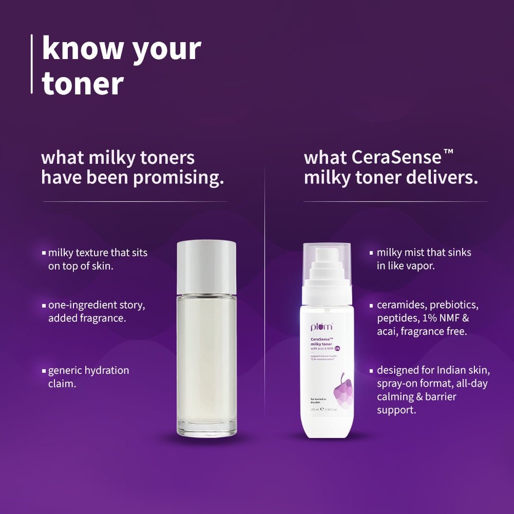 Plum CeraSense Milky Toner with Acai & NMF - 100ml