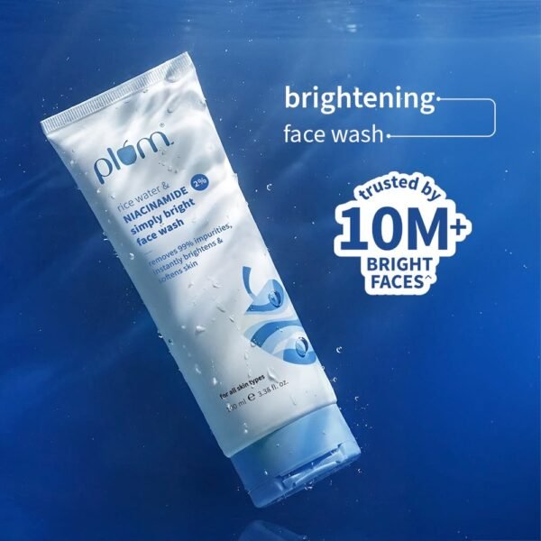 Plum Rice Water & Niacinamide 2% Simply Bright Face Wash - 100ml