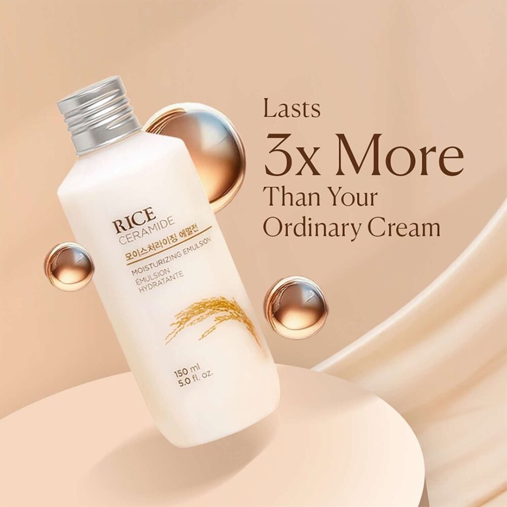 The Face Shop Ceramide & Rice Lightweight Moisturizing Emulsion - 150ml