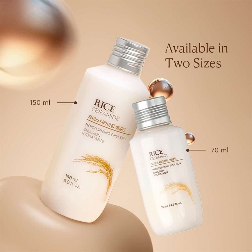 The Face Shop Ceramide & Rice Lightweight Moisturizing Emulsion - 150ml