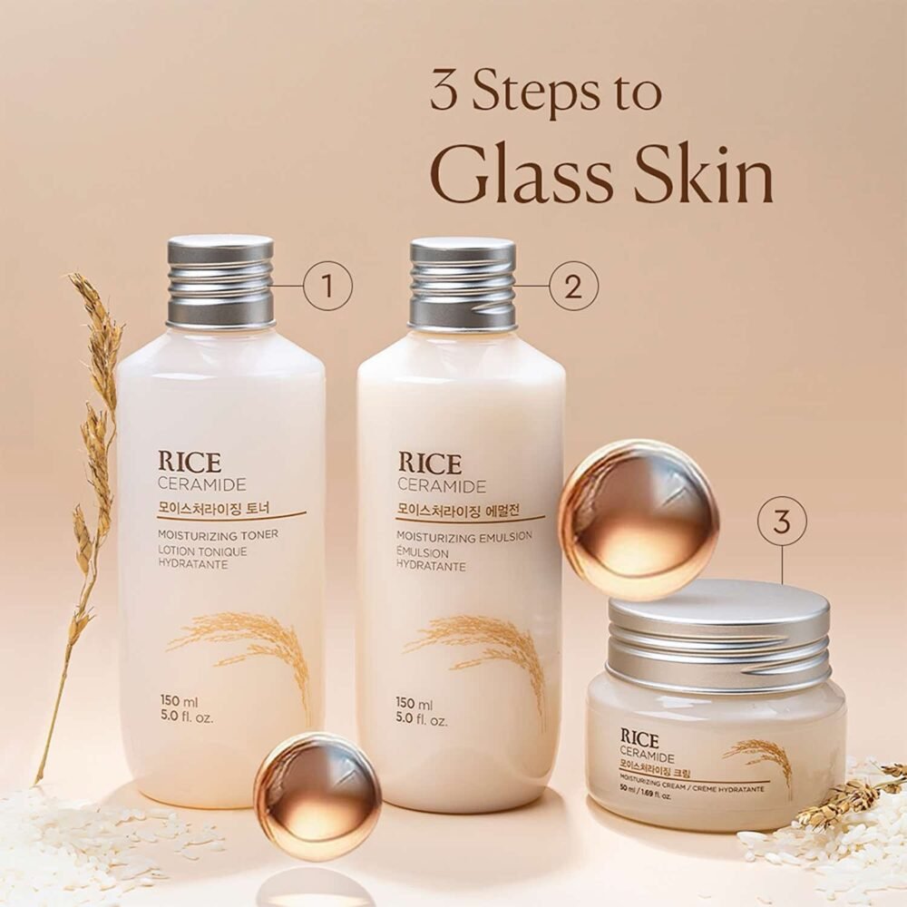 The Face Shop Ceramide & Rice Lightweight Moisturizing Emulsion - 150ml