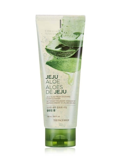 The Face Shop Jeju Aloe Fresh Soothing Foam Cleanser - 150ml