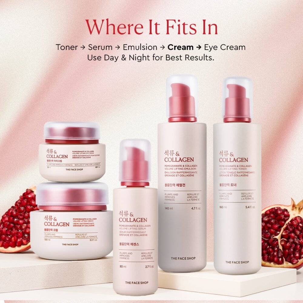 The Face Shop Pomegranate & Collagen Volume Lifting Cream - 50ml
