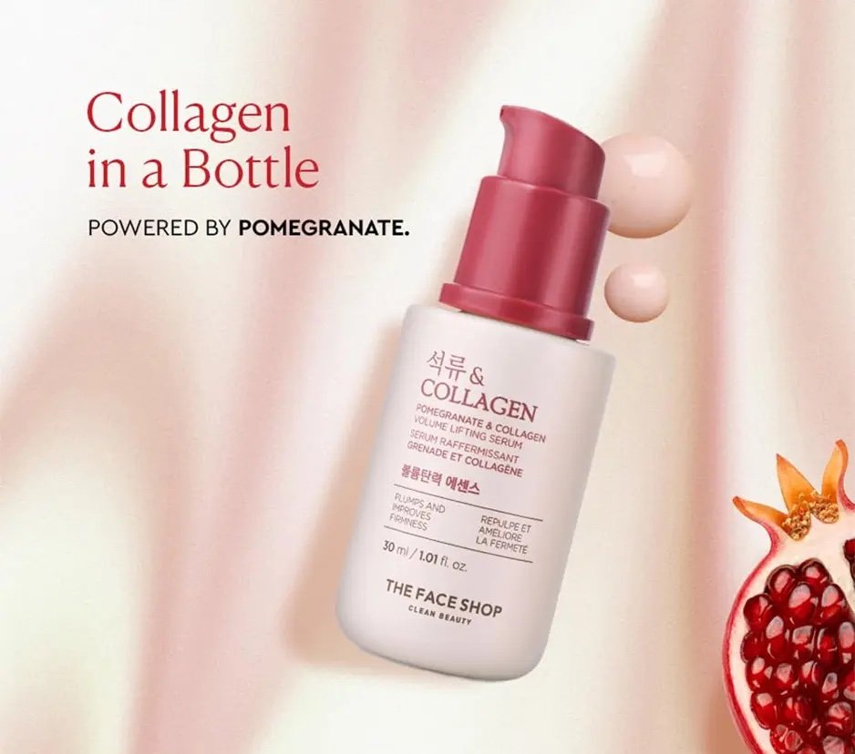 The Face Shop Pomegranate & Collagen Volume Lifting Serum - 30ml