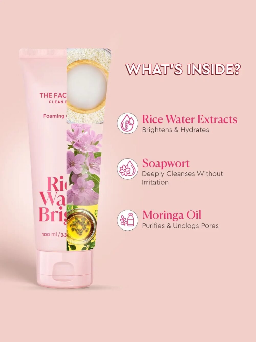 The Face Shop Rice Water Bright Foaming Cleanser
