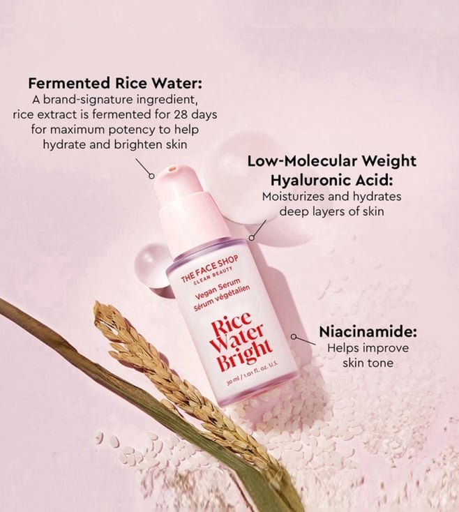 The Face Shop Rice Water Bright Vegan Serum - 30ml
