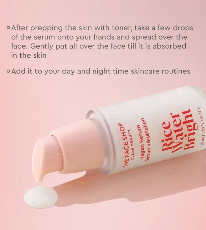 The Face Shop Rice Water Bright Vegan Serum - 30ml