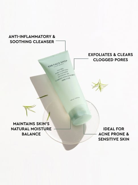 The Face Shop Tea Tree Pore Clarifying Gel Cleanser - 150ml