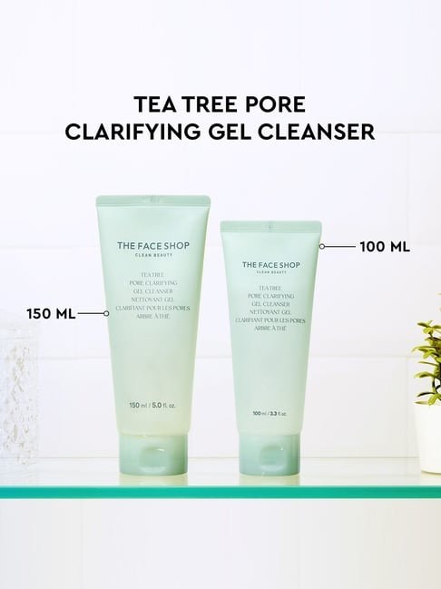 The Face Shop Tea Tree Pore Clarifying Gel Cleanser - 150ml