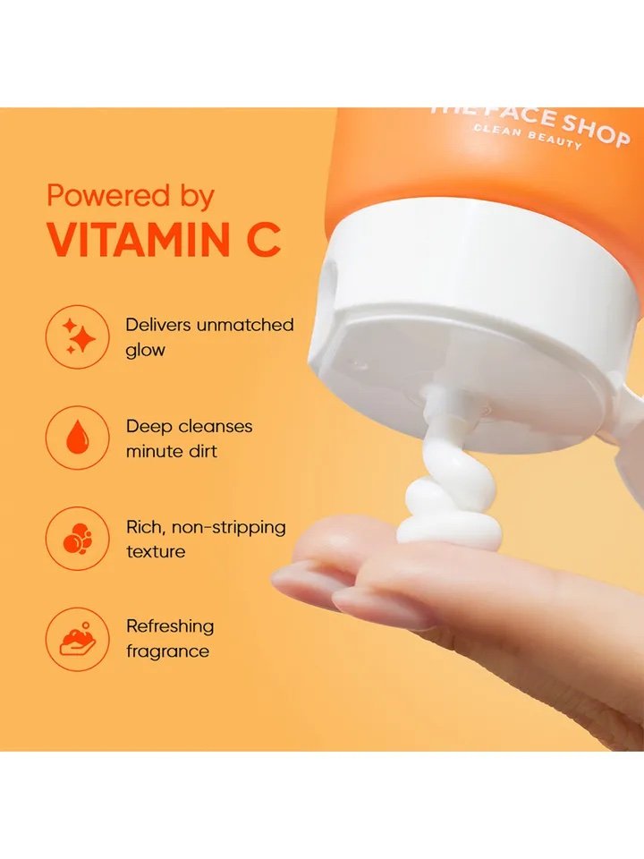 The Face Shop Vita C Brightening Foaming Cleanser - 150ml