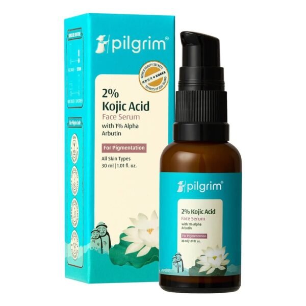 Pilgrim 2% Kojic Acid Face Serum with 1% Alpha Arbutin - 30ml