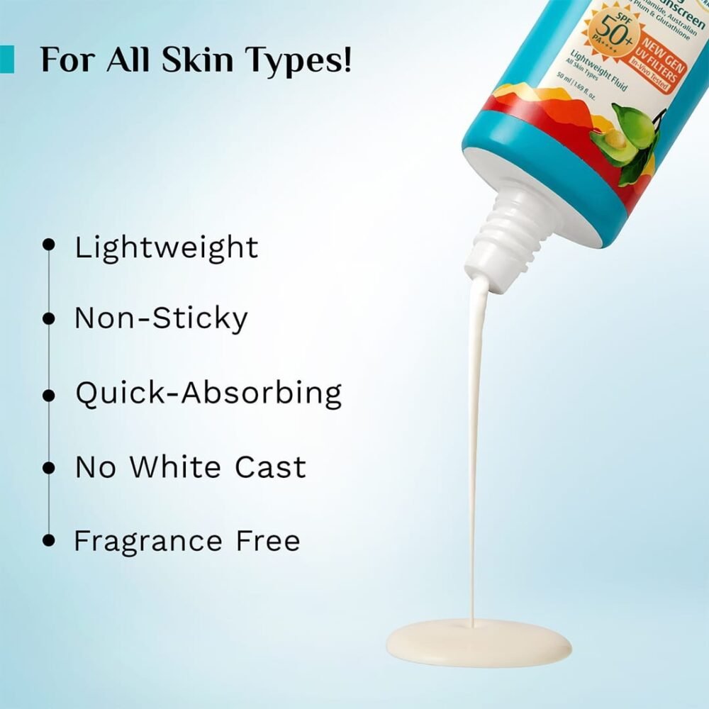 Pilgrim 5% Vitamin C Complex Brightening Serum Sunscreen SPF 50 with Niacinamide, Australian Kakadu Plum & Glutathione - 50ml