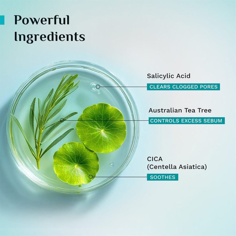 Pilgrim Australian Tea Tree Oil-Balance Gel Face Wash with Salicylic Acid & CICA - 100ml