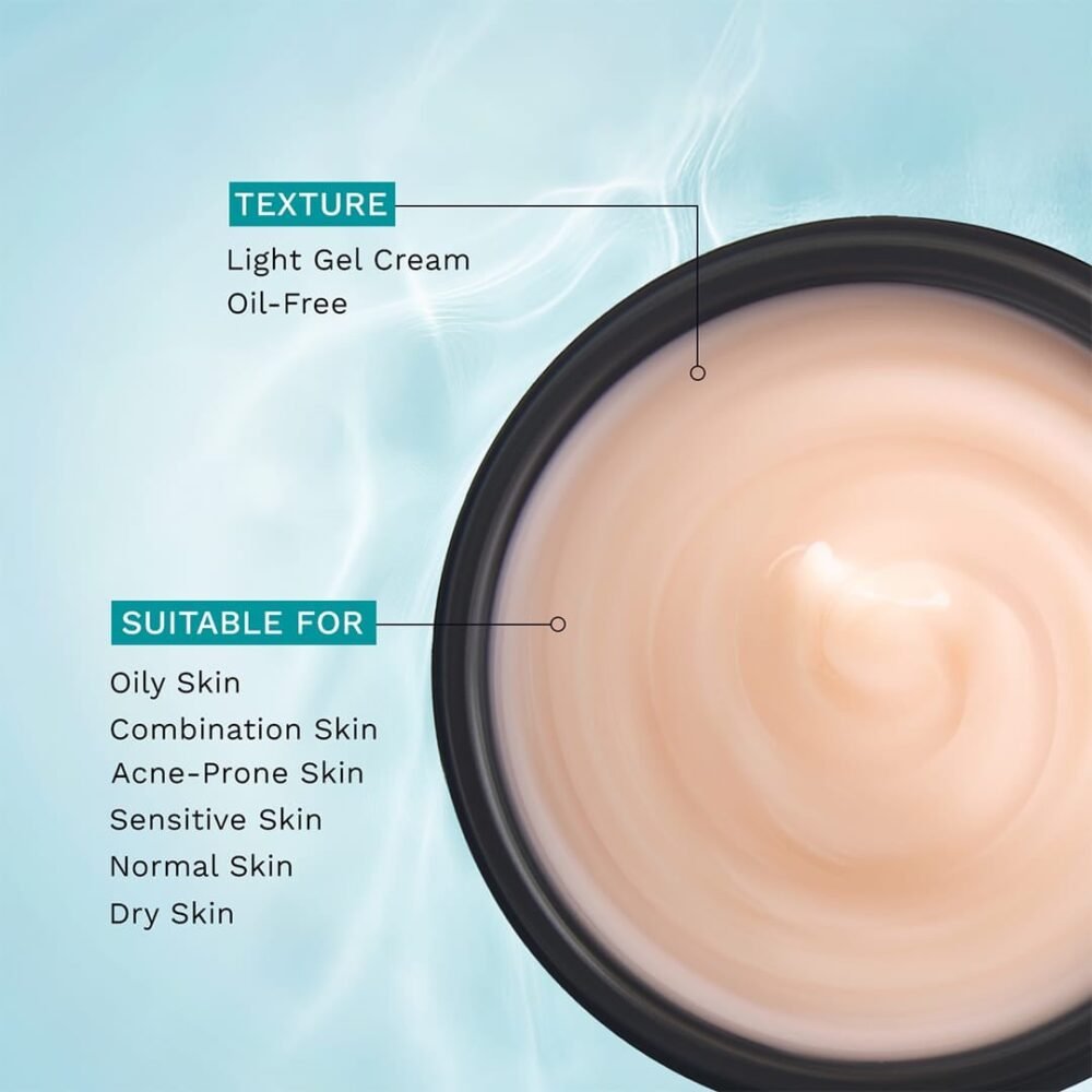 Pilgrim Hydra Glow Moisturizer with Korean Rice Water, 5 Hyaluronic Acids & 3% Niacinamide - 100g