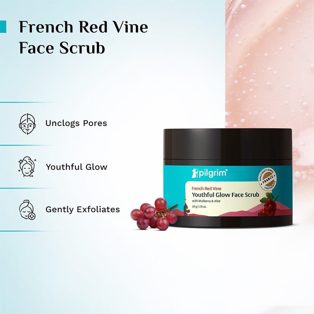 Pilgrim Red Vine Face Mask with Mulberry & Rosehip Oil - 100g