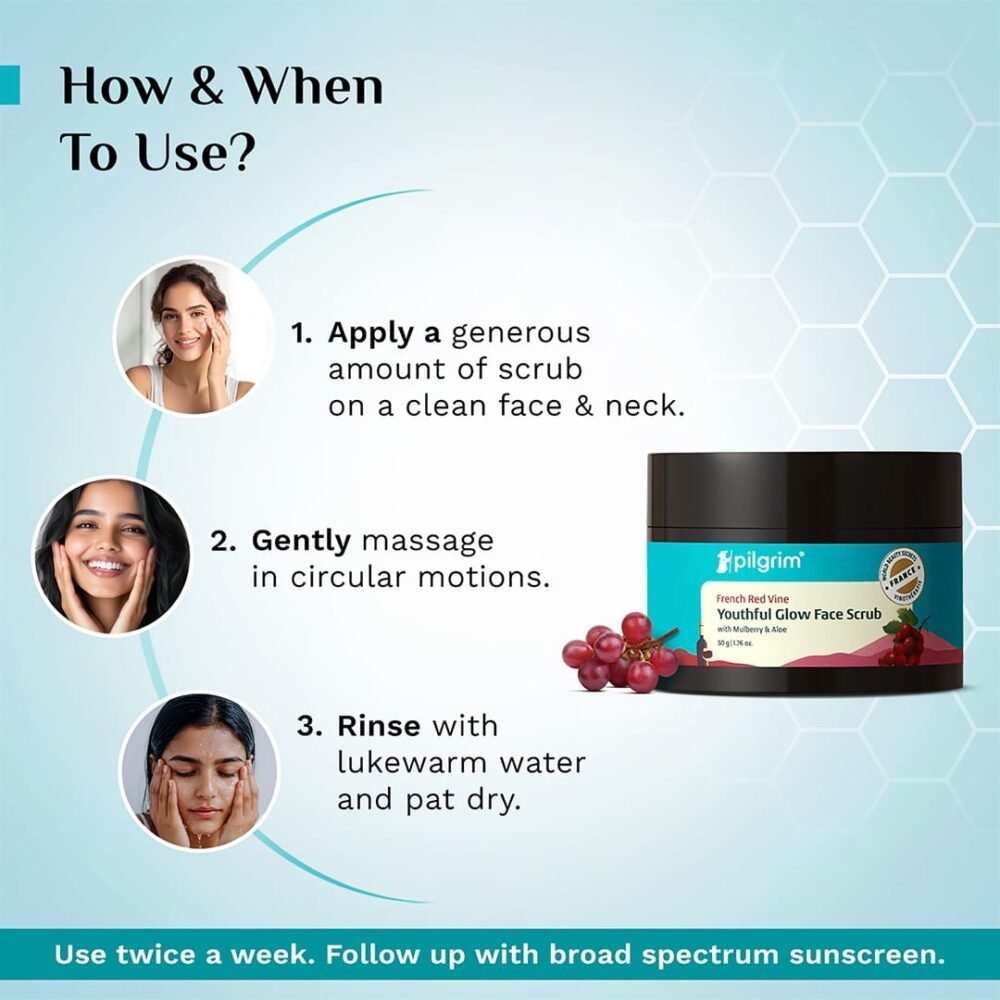 Pilgrim Red Vine Face Mask with Mulberry & Rosehip Oil - 100g