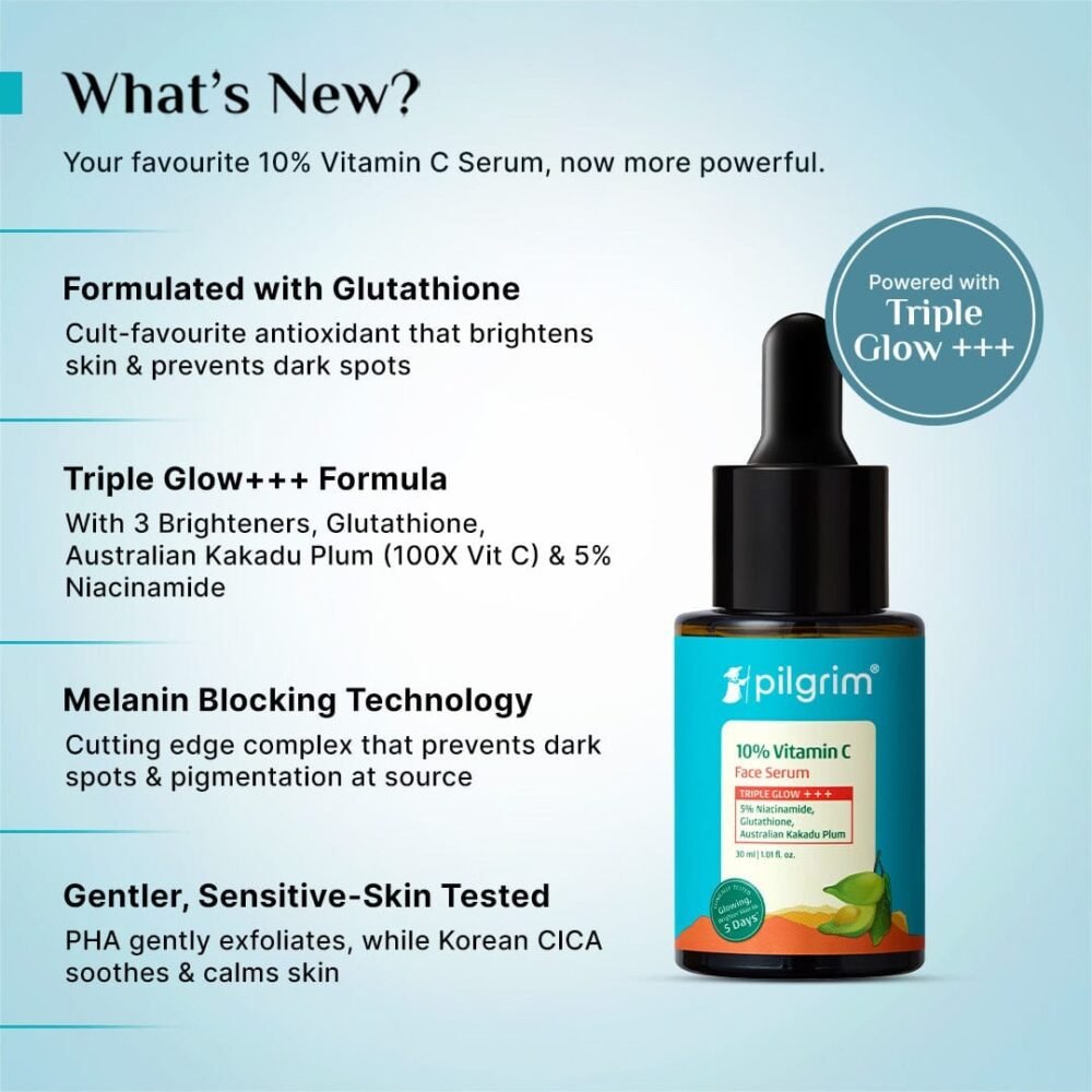 Pilgrim Secrets of Jeju Island Vitamin C Night Serum with Hyaluronic Acid & White Lotus - 30ml