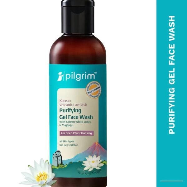 Pilgrim Secrets of Jeju Island Volcanic Lava Ash Face Wash with Yugdugu & White Lotus - 100ml