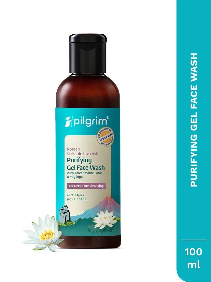 Pilgrim Secrets of Jeju Island Volcanic Lava Ash Face Wash with Yugdugu & White Lotus - 100ml