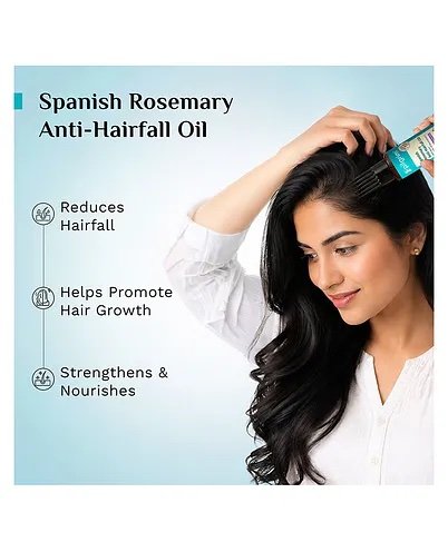 Pilgrim Spanish Rosemary Anti-Hairfall Oil with Biotin & Triple-Oil Nourishment - 100ml