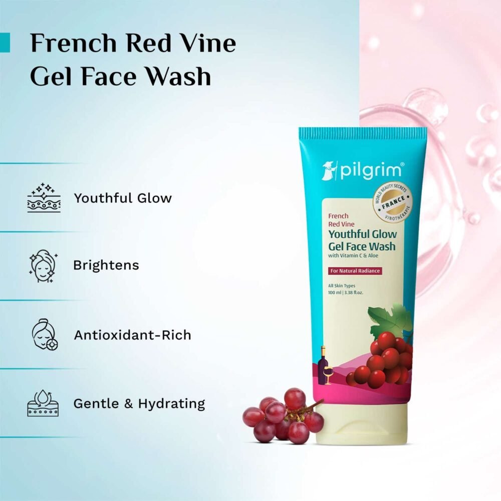 Pilgrim Spanish Squalane Foaming Face Wash with Kiwi Extract & Vitamin E - 120ml