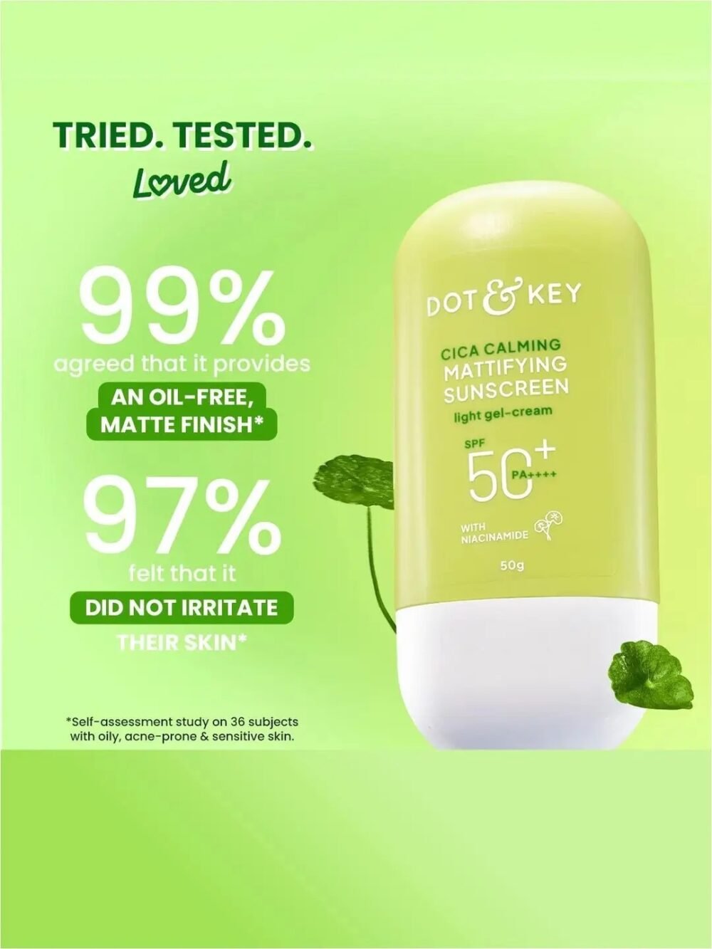 Cica Calming Mattifying Sunscreen SPF 50+ - 50g