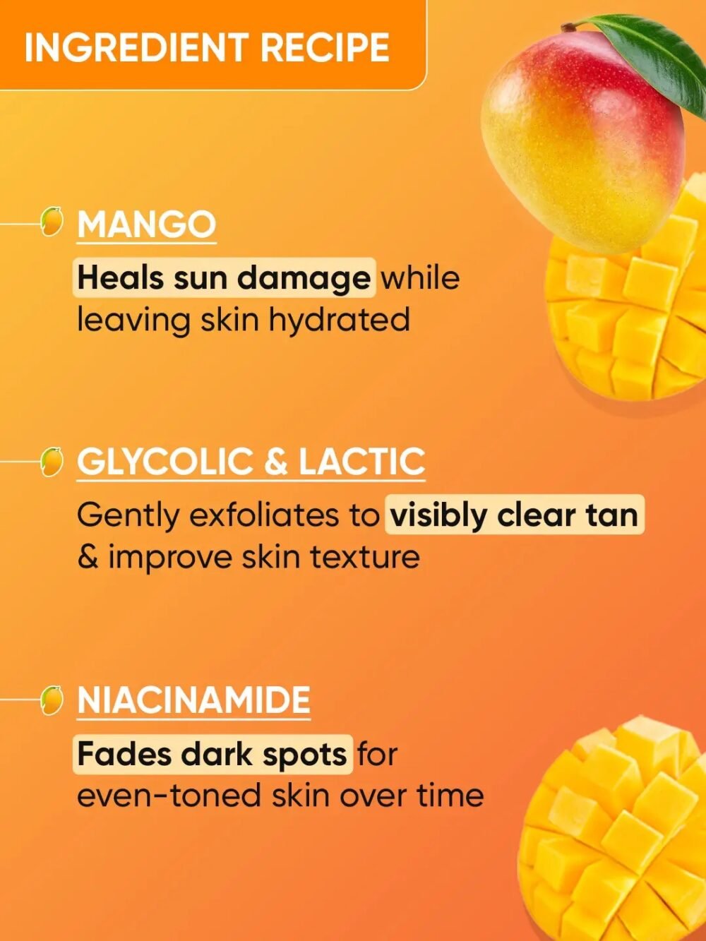 Mango Detan Gel Face Wash - 100ml