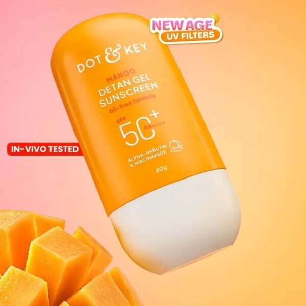 Mango Detan Gel Sunscreen SPF 50+ PA++++ - 80g