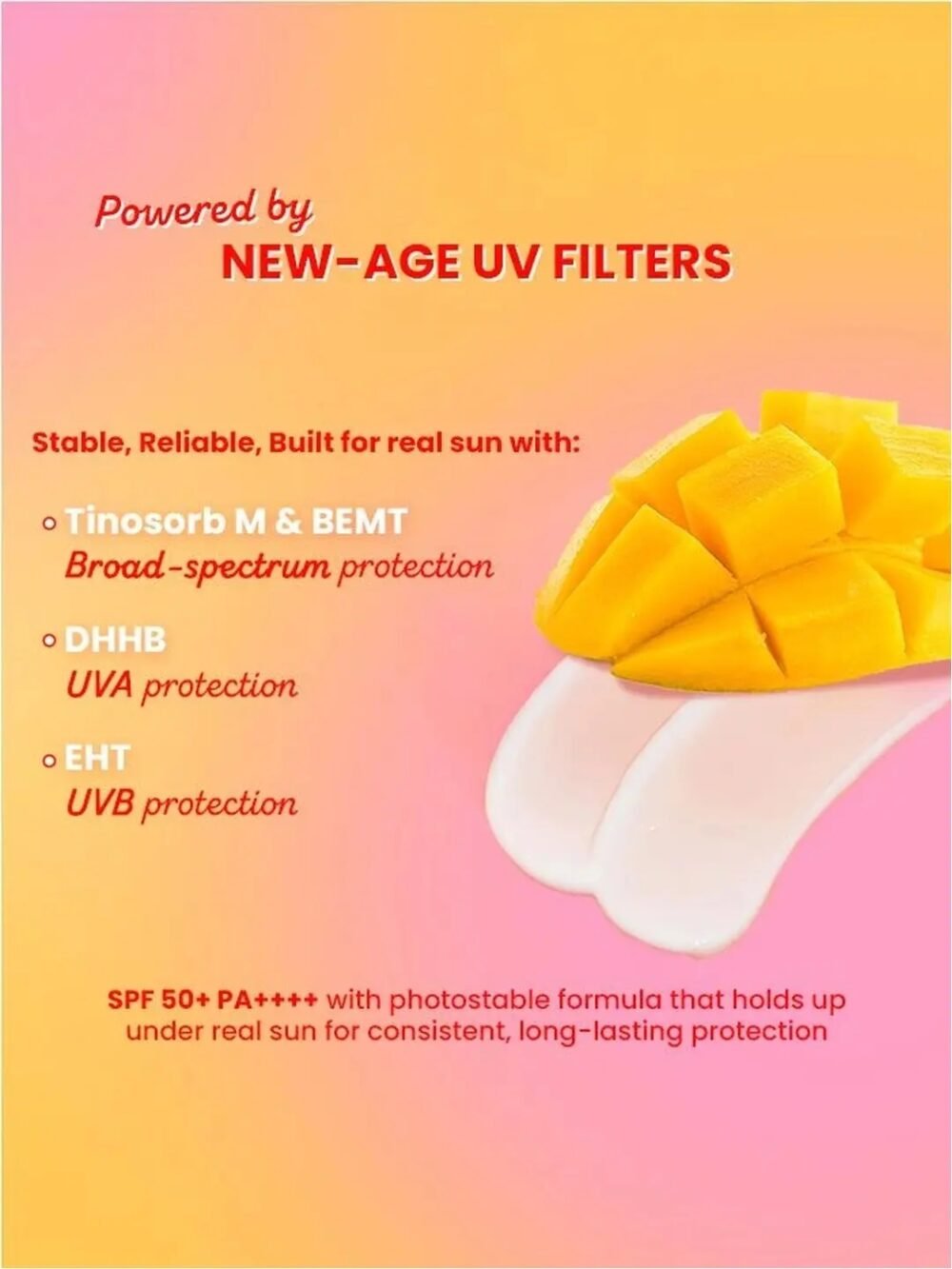 Mango Detan Gel Sunscreen SPF 50+ PA++++ - 80g