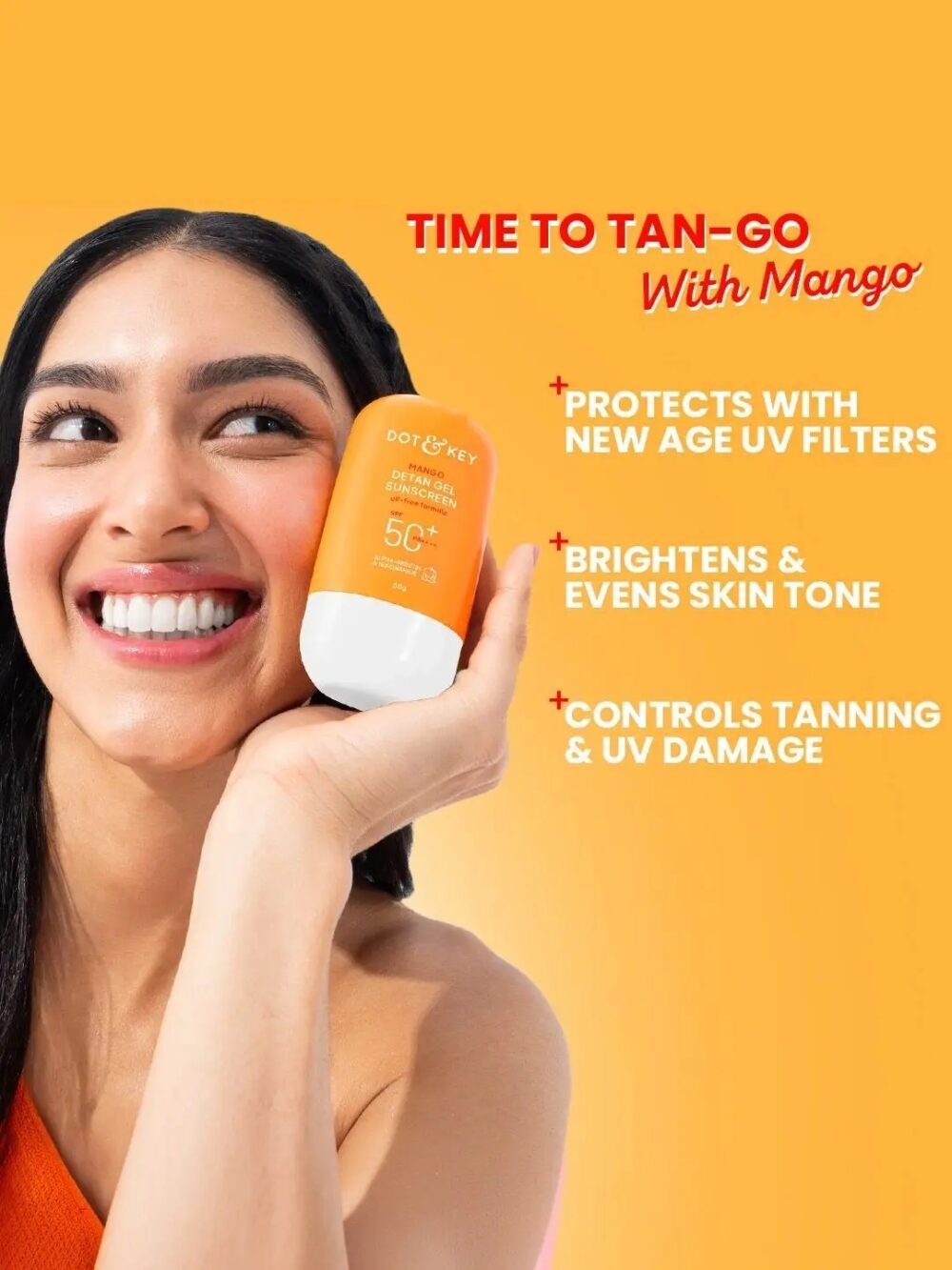Mango Detan Gel Sunscreen SPF 50+ PA++++ - 80g