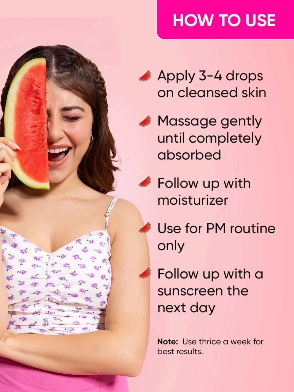 Watermelon + 10% Glycolic Gentle Exfoliating Face Serum - 30ml