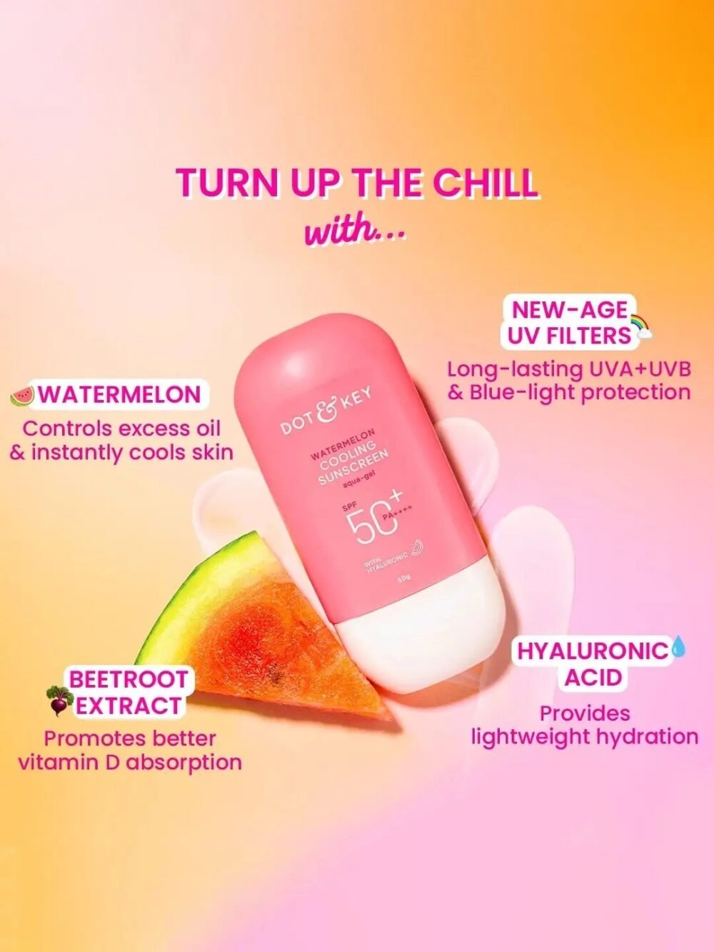 Watermelon Cooling Sunscreen SPF 50+ PA++++ - 50g