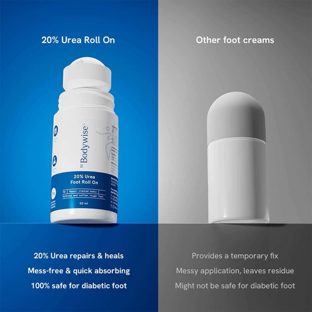 Be Bodywise 20% Urea Foot Roll On - 50ml