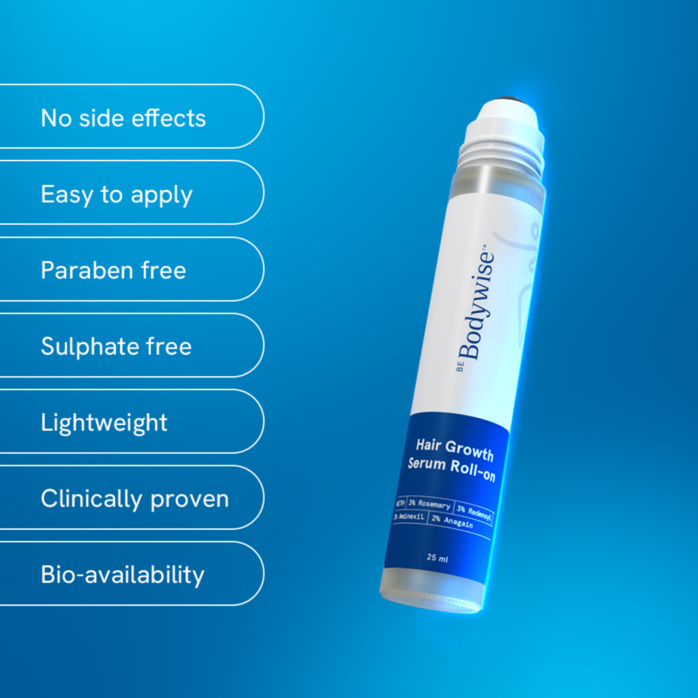 Be Bodywise Advanced Hair Growth Serum Roll On - 25ml
