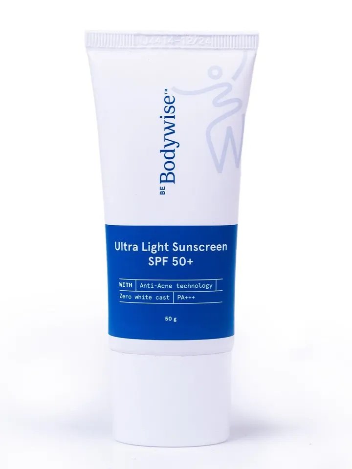 Be Bodywise Ultra Light Sunscreen SPF 50+ PA++++ - 50g