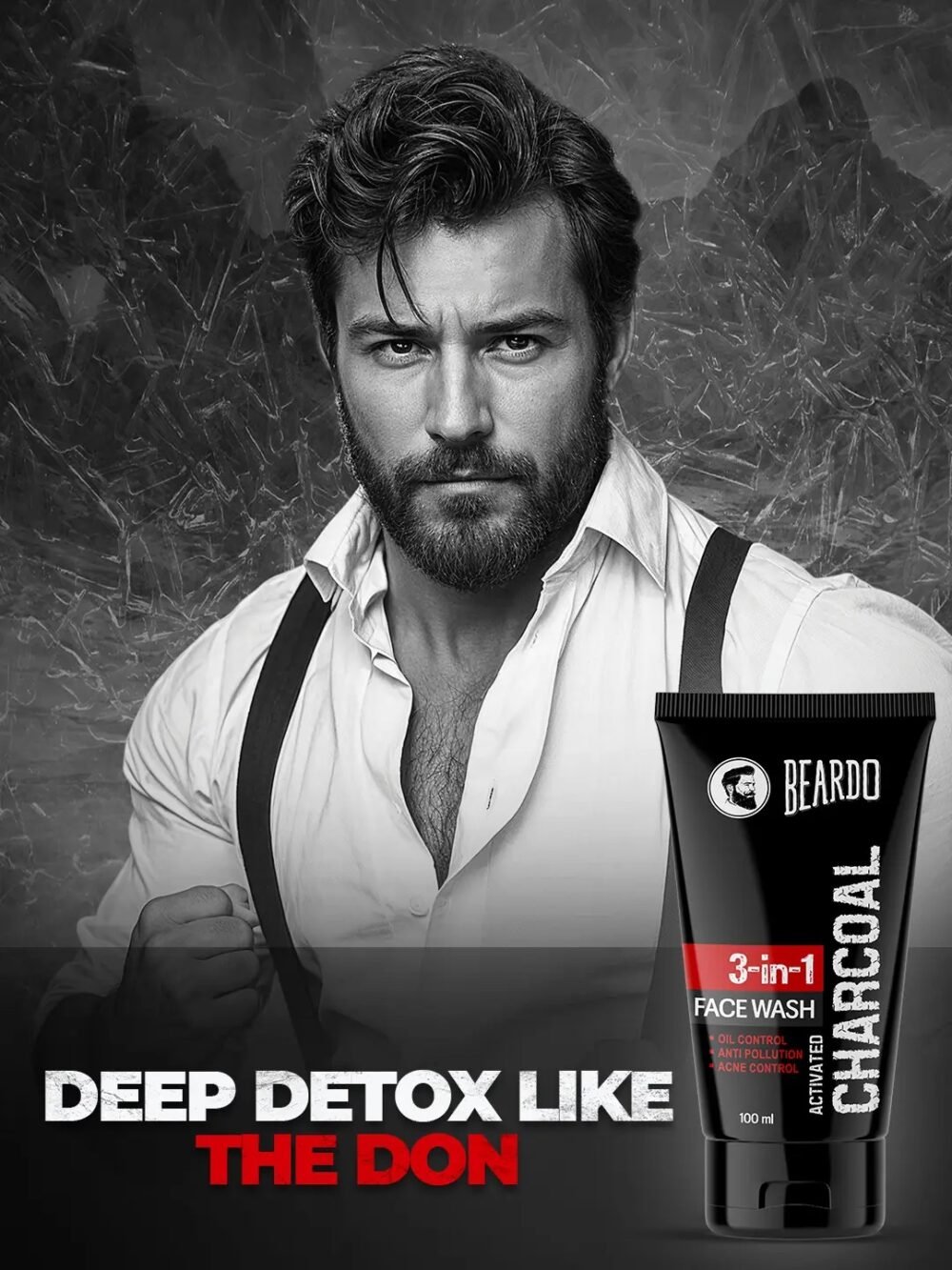 Beardo Activated Charcoal Face Wash - 100ml