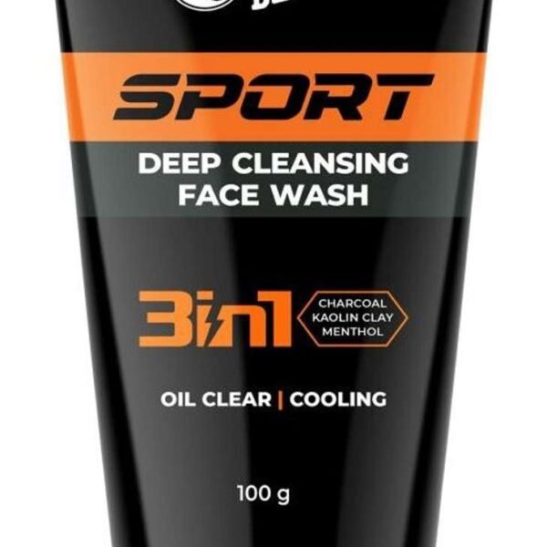 Beardo Sport Deep Cleansing Face Wash Oil Clear Cooling Menthol - 100g