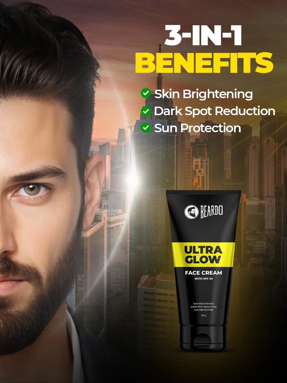 Beardo Ultraglow Face Cream SPF 30 - 60g