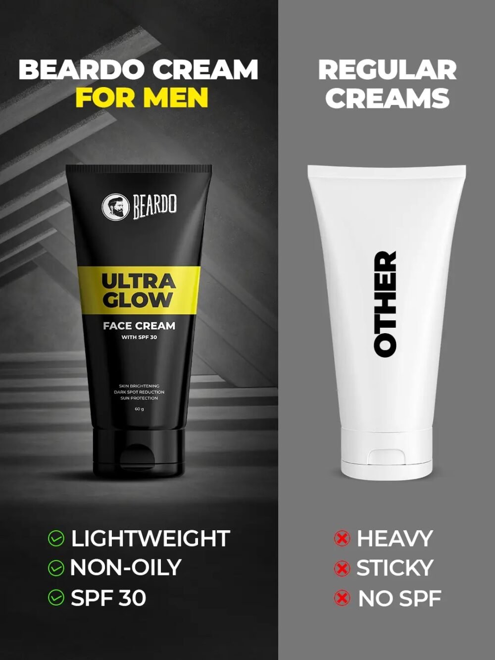 Beardo Ultraglow Face Cream SPF 30 - 60g