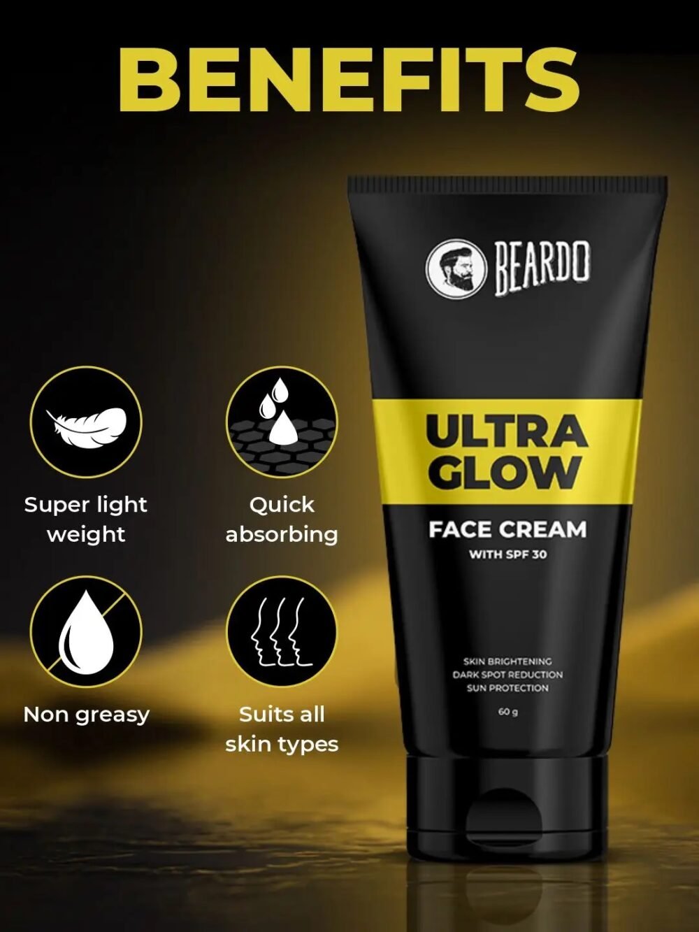 Beardo Ultraglow Face Cream SPF 30 - 60g