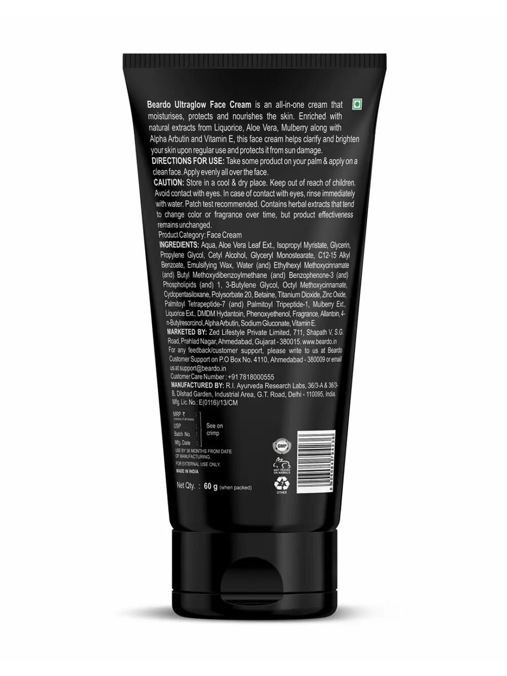 Beardo Ultraglow Face Cream SPF 30 - 60g