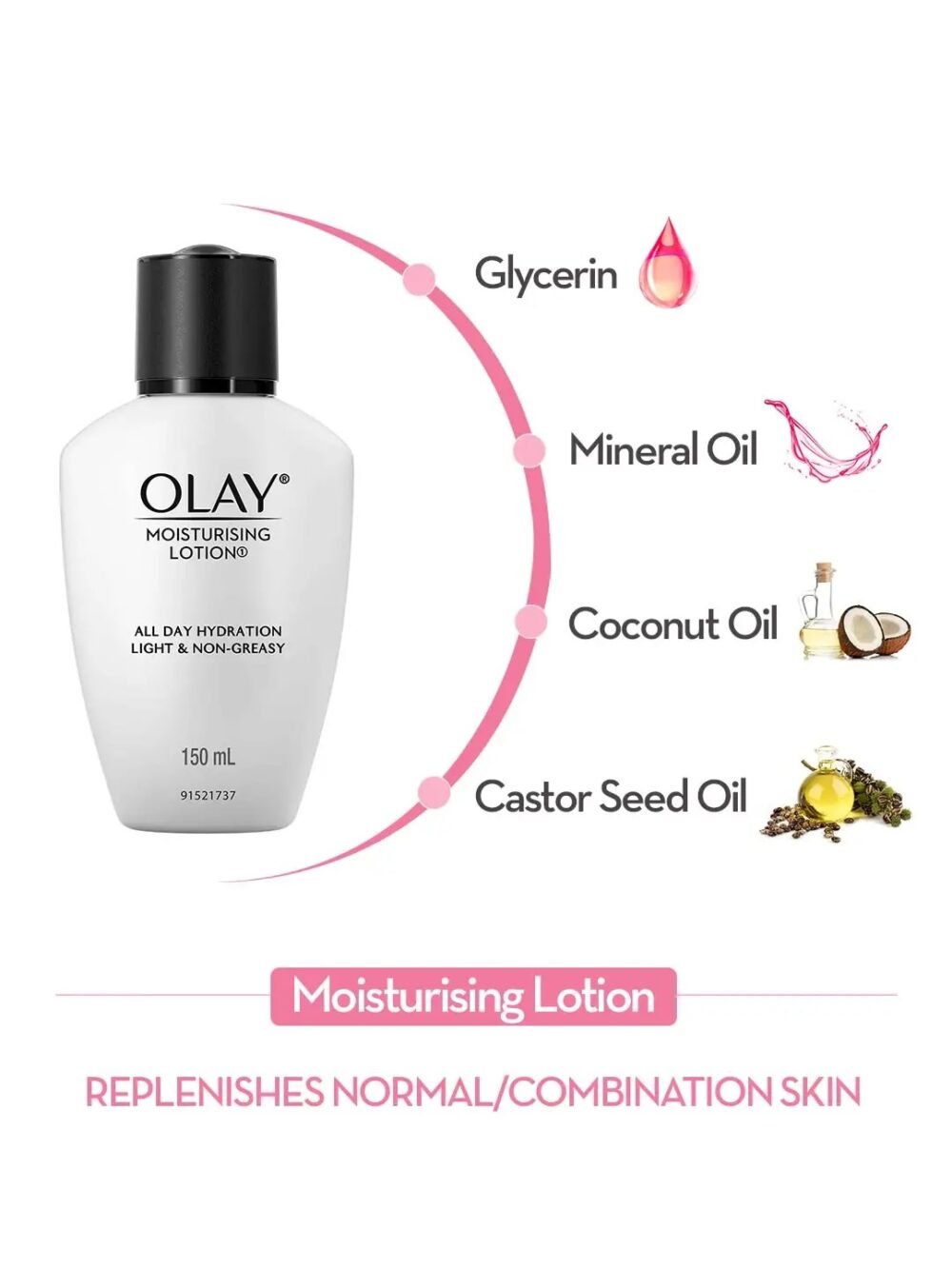 Olay Moisturising Lotion All Day Hydration Normal/Combination Skin - 150ml