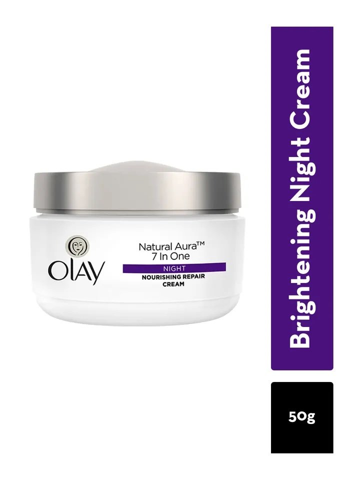 Olay Natural Aura 7 IN ONE Night Nourishing Repair Cream - 50g