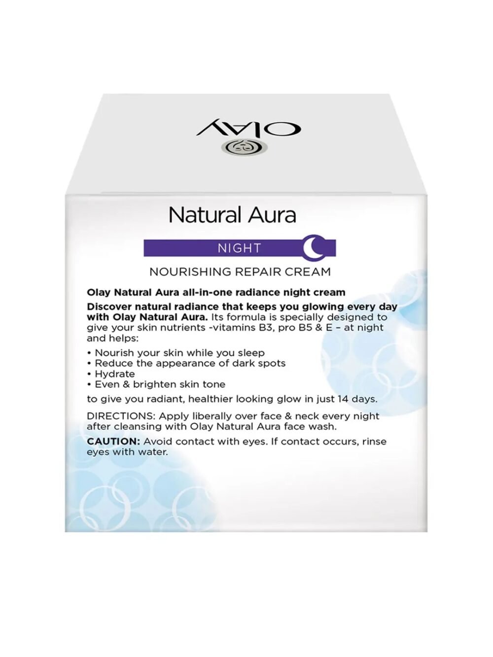 Olay Natural Aura 7 IN ONE Night Nourishing Repair Cream - 50g