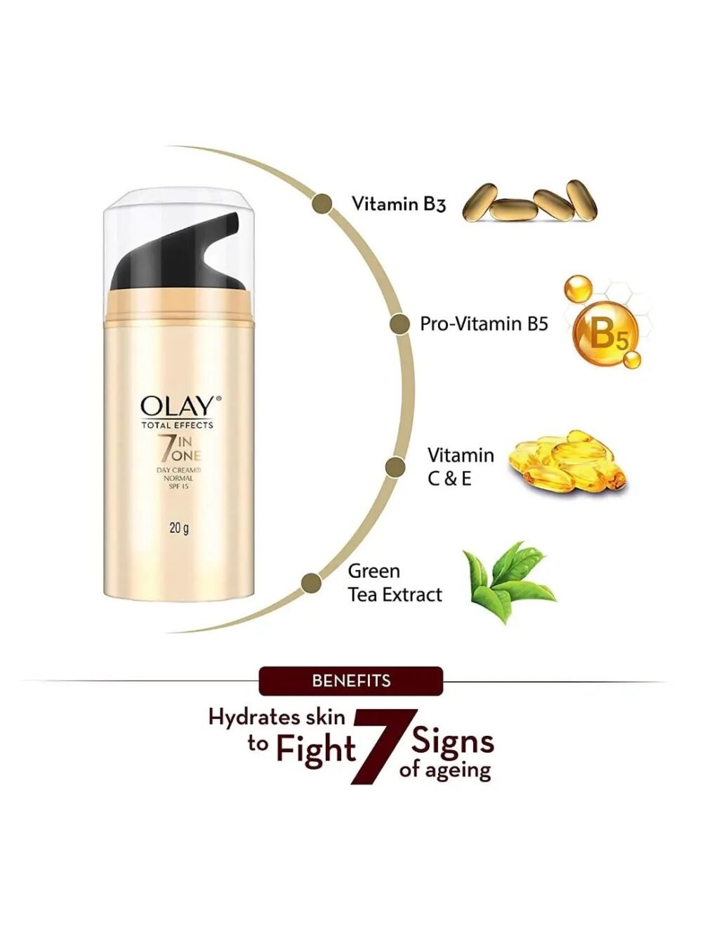 Olay Total Effects 7 in One Anti-Ageing Day Cream Normal SPF 15 - 20g