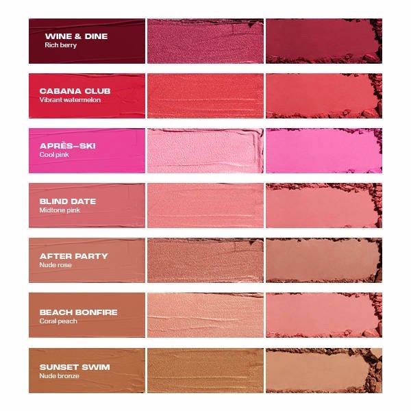 MORPHE Cheek Thrills Multi-Finish Face Trio — Cabana Club, 10.8g