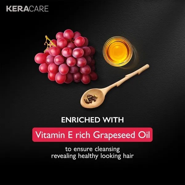 Godrej Professional Keracare Keratin Repair Shampoo with Grapeseed Oil, Sulphate & Paraben Free, Colour Safe - 250ml