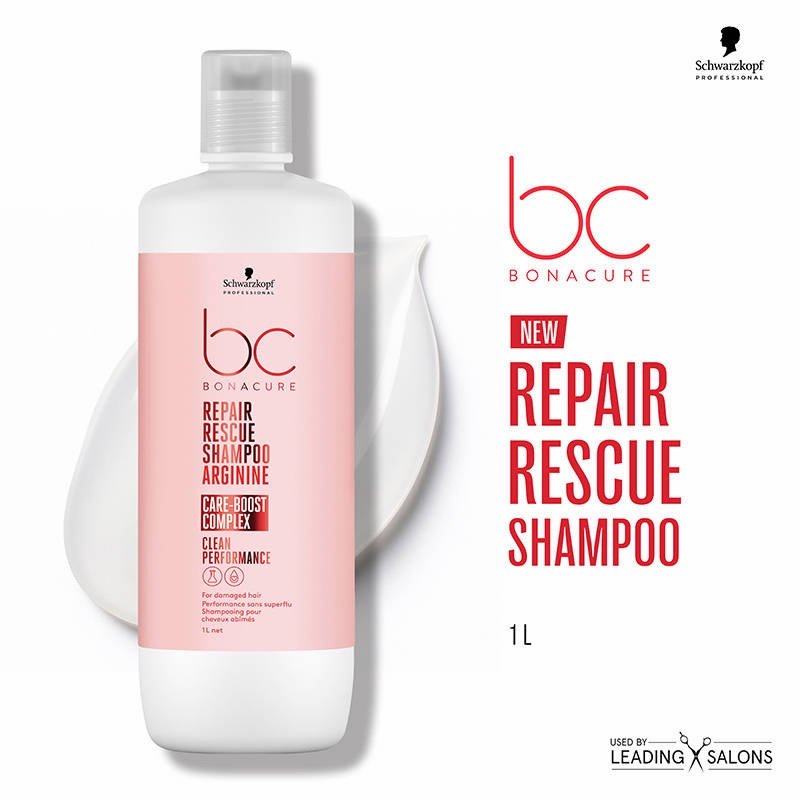 Schwarzkopf Professional Bonacure Repair Rescue Arginine Repair Shampoo for Damaged Hair - 1000ml